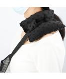 Neck Pad Strap Cushion Pillow for Arm Sling - Comfort Support for Shoulder & Elbow Injuries - Minky Dot Black - Buy Online on GoSupps.com