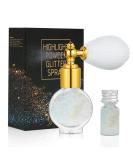 AOOWU Glitter Powder Spray Shiny Body Glitter Spray for Women Highlighter Loose Powder Spray Shimmer Sparkle Pearl Powder Makeup Spray for Body Hair Face and Clothing Colorful Silver - Buy Online on GoSupps.com