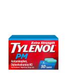 Tylenol PM Extra Strength Caplets - 500mg Acetaminophen & 25mg Diphenhydramine for Nighttime Pain Relief - Non-Habit Forming - 50 ct - Buy Online on GoSupps.com