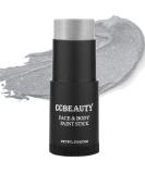 Ccbeauty Metallic Silver Body Paint Stick - Creamy Blendable Oil-Based Face & Body Makeup for Halloween & Party Art - Buy Online on GoSupps.com