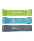Gaiam Restore Mini Band Kit, Set of 3, Light, Medium, Heavy Lower Body Loop Resistance Bands for Legs and Booty Exercises & Workouts, 12" x 2" Bands - Buy Online on GoSupps.com