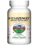Vitamin B12 Lozenges with Folic Acid and Biotin - Sublingual B12 Vitamins Strawberry Flavor - Vegetarian Kosher B 12 Vitamin - Vit B12 Supplement for Red Blood Cell Production and Energy (90 Count) 90 Count (Pack of 1) - Buy Online on GoSupps.com