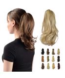 Sofeiyan 13" Ponytail Extension Long Curly Ponytail Clip in Claw Hair Extension Natural Looking Synthetic Hairpiece for Women Light Ash Brown & Bleach Blonde Light Ash Brown & Bleach Blonde 13"Claw Clip in - Buy Online on GoSupps.com