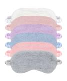 6 Pieces Plush Eye Mask Soft Fluffy Furry Sleeping Blindfold Comfortable Satin Back New Faux Fur Nap Eye Cover Light Sleep Eye Masks for Girls Women Kid Adult Party Eyeshade Favors (6 Colors) - Buy Online on GoSupps.com