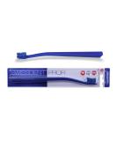 SWISSDENT PROFI COLOURS Toothbrush - Soft-Medium Blue | Award-Winning Patented Design | International Shipping - Buy Online on GoSupps.com