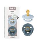 BIBS Colour Simmetrical Schnuller 2-Pack - BPA-Free Natural Rubber Dummy for 0-6 Months - Baby Blue & Petrol - Made in Denmark - Buy Online on GoSupps.com