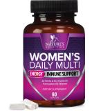 Women's Multivitamin - Energy & Immune Support - Non-GMO & Gluten-Free - 60 Capsules - Buy Online on GoSupps.com