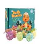 Jinlaili 6Stk bombs gift set dinosaur bombs for children bathing balls bath additive children of course bathing ball bombs foam bath Christmas birthday present for girls boys - Buy Online on GoSupps.com
