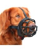 Mayerzon Dog Muzzle - Breathable Silicone Anti-Barking & Chewing Size 4-11 /4 in Black | International Shipping - Buy Online on GoSupps.com