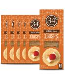 34 Degrees Crisps | Original Crisps | Thin, Light & Crunchy Crisps, 6 Pack (4.5oz each) - Buy Online on GoSupps.com