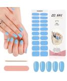 Kalolary 20PCS Sky Blue Nail Adhesive Gel Polish Wraps - Self-Adhesive Decals for UV/LED Lamp - Full Coverage Nail Stickers - Buy Online on GoSupps.com