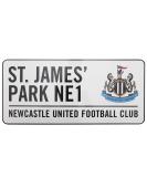 Newcastle United FC Stadium Metal Street Sign - St James Park (40x18 cm | 16x7 in) - Ideal Gift for Fans - Buy Online on GoSupps.com