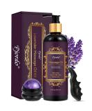 Aromatherapy Lavender Massage Oil with Roller Ball - Soothing Calming & Relaxing Spa Oil for Date Night & Massage Therapy | 10 Fl Oz - Buy Online on GoSupps.com
