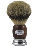 Premium Silvertip Badger Hair Shaving Brush - Rosewood & Chrome Handle | Hans Baier 21.5mm - Buy Online on GoSupps.com