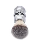 Beard Razor Brush for Men - Durable & Stylish Metallic Hair Razor Brush for Salons (Silver Skull) - Buy Online on GoSupps.com
