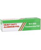 Ox Plastics Freedom Aluminum Foil Wrap | Heavy-Duty 22 Microns 18x500 Ft | Commercial Grade for Food Service | Ideal for Cooking, Roasting, Baking, BBQ & Parties | 1 Pack - Buy Online on GoSupps.com