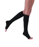 JOBST Relief Knee High Compression Socks 30-40mmHg | Unisex Open Toe Silicone Dot Band Black Petite Small - International Shipping Available - Buy Online on GoSupps.com