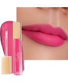 Oulac Matte Liquid Pink Lipstick | Long Lasting, Waterproof Lip Stain | Vegan & Cruelty-Free Formula with Rose Oil | M09 Pinky Kiss (Warm toned fuchsia) - Buy Online on GoSupps.com