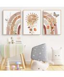 Herfair 3er Set Kinderzimmer Deko Rainbow Sunflower & Butterfly Poster Bilder | M dchenzimmer Dekoration (30x40cm) - Buy Online on GoSupps.com