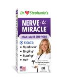 Nerve Miracle Maximum Strength Supplement by Dr Stephanies - Nerve Health Support in Legs, Feet, Hands, Toes - Mega Dose of Alpha Lipoic Acid ALA and Vitamin B12 60 Count (Pack of 1) - Buy Online on GoSupps.com