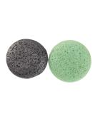 Freed Blue Pre-Moistened Konjac Sponge 2 Pack - Organic, Chemical Free Cleansing and Exfoliation - Assorted Colors - Buy Online on GoSupps.com