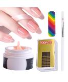 Buy Gzsyy Advanced UV Fiberglass Gel - 15ml Nail Extension Starter Set | Perfect for Geln gel - Rose Color - Buy Online on GoSupps.com