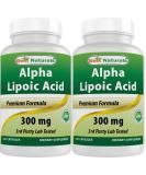 Buy Best Naturals Alpha Lipoic Acid 300 mg - 120 Capsules (Pack of 2) | Premium Antioxidant Supplement for Optimal Health - International Shipping Available - Buy Online on GoSupps.com