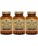 Solgar Zinc Citrate 30mg - 100 Vegetable Capsules (3-Pack) - Buy Online on GoSupps.com