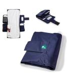 BALU Diaper Bag with Integrated Baby Pad - Waterproof & Washable Organizer - Soft Flannel - Pepeacoat Blue - Ideal for On-the-Go Parents - Buy Online on GoSupps.com