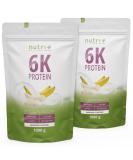 Nutri+ Protein Powder 2 kg Banana - 82.8% Protein - Vegan 6-Component Blend - Lactose-Free - Aspartame-Free - Shape & Shake (2 Pack) - Buy Online on GoSupps.com