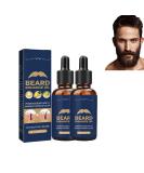 Dyceittdia 2PCs Beard Growth Oil - Natural Beard Oil for Men Moisture Care & Strengthening (2x30ml) | Essential Oils for Healthy Beard Care - Buy Online on GoSupps.com