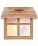 Highlighter Palette Highlighter Makeup Iluminador - Glow Bronzer Powder Makeup Highlighter Kit With Mirror - 4 Highly Pigmented Face Highlighter Shimmer Colors - Vegan, Cruelty Free & Hypoallergenic - Buy Online on GoSupps.com