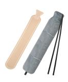 Long Hot Water Bottle 2L with Cozy Cover | Wearable Hot Water Bottle | Dark Grey - Buy Online on GoSupps.com