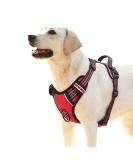 Buy Heele Dog Crockery & No-Pull Harness | Breathable Adjustable Reflective Dishes for Large Dogs - XL Red - Buy Online on GoSupps.com