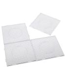 H&W 4PCS 5mm Fuse Beads Boards, Large Clear Pegboards Kits, with Gift 4 Lroning Paper (WA3-Z1) 4 PCS - Buy Online on GoSupps.com