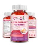 Liver Support Gummies with Milk Thistle & Dandelion Extract - Liver Cleanse Detox Formula - Buy Online on GoSupps.com