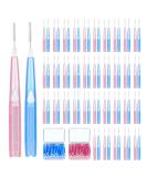 Buy Euppsiiu 70-Piece Portable Interdental Cleaner Set | Oral Dental Brushes & Floss Sticks | Perfect Tooth Cleaning Tools (2 Colors) - International Shipping Available - Buy Online on GoSupps.com