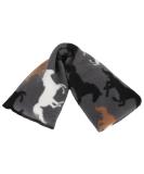 Microwavable Lavender Wheat Bags Animal Print Microwave Heat Pack for Back Neck Joints and Shoulder Pain Relief 44cmx13cm (Horses Grey) - Buy Online on GoSupps.com