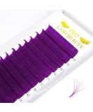 Buy Purple Volume Lash Extensions | Easy Fan Colored Eyelash Extensions - D-0.07 15-20 Mix - Buy Online on GoSupps.com