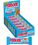 Perkier Crunchy Peanut Snack Bars (18 Pack) Vegan Gluten Free Protein High Fibre Lower Sugar - Natural Ingredients Lower Calorie Healthy No Palm Oil Crunchy Peanut 18 Count (Pack of 1) - Buy Online on GoSupps.com