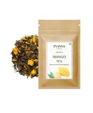 Zyanna Mango Green Tea 100g/3.53oz - 50 Cups Premium Loose Leaf Decaf Herbal Tea Dried Mango Natural Ingredients Eco-Friendly Packing Whole Leaf Brew Hot or Iced - Buy Online on GoSupps.com