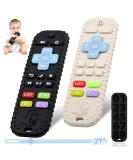 Buy Baby Biting Toys - 3 Silicone Teething Rings & Pacifier Chain BPA-Free 3+ Months White & Black - Buy Online on GoSupps.com