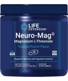Life Extension Neuro-Mag Magnesium L-Threonate - Tropical Punch - 30 Servings - Buy Online on GoSupps.com