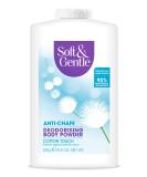SOFT & GENTLE Fresh Cotton Talc Free Cotton Body Powder 250g Deodorising Personal Hygiene Against Moisture Friction & Odour Prevention - Buy Online on GoSupps.com