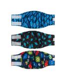 Cutebone Male Washable Dog Diapers - 3 Pack Reusable Belly Bands for High-Suction Protection | Flexible Velcro | Size L (43-53.5cm) - Buy Online on GoSupps.com
