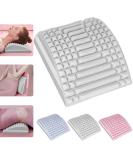 ETIEPORT Neck Pillow & Back Cracker 2-in-1 Massage Device for Pain Relief | Lower Back & Neck Relief - Gray - Buy Online on GoSupps.com