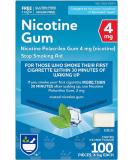 Rite Aid Nicotine Gum Ice Mint Flavor 4 mg - 100 Count | Quit Smoking Aid | Nicotine Replacement Gum | Stop Smoking Aids That Work | Chewing Gum to Help You Quit Smoking | Coated Nicotine Gum - Buy Online on GoSupps.com