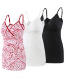 Manci Women's Cotton Maternity Nursing Tank Top - XL White/Black/Red Pattern - Buy Online on GoSupps.com