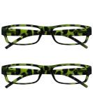 Buy Green Tortoiseshell Reading Glasses for Women - Value 2 Pack +3.50 | The Reading Glasses Company - Buy Online on GoSupps.com