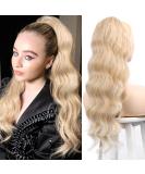 Yeeshedo Ponytail Hair Part Clip Extensions - Long Wavy Blonde Natural Wig Afro Curly Braid (Color: 24/613#) | International Shipping - Buy Online on GoSupps.com